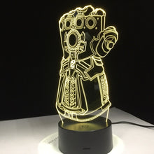 Lade das Bild in den Galerie-Viewer, Thanos Infinity Gauntlet Avengers 3D LED Lampe mit Farbwechsel kaufen