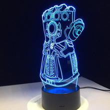 Lade das Bild in den Galerie-Viewer, Thanos Infinity Gauntlet Avengers 3D LED Lampe mit Farbwechsel kaufen