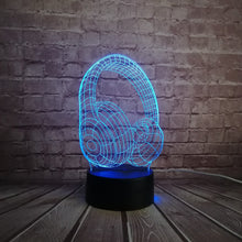 Lade das Bild in den Galerie-Viewer, 3D LED Lampe im Kopfhörer Design kaufen
