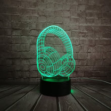 Lade das Bild in den Galerie-Viewer, 3D LED Lampe im Kopfhörer Design kaufen
