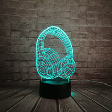 Lade das Bild in den Galerie-Viewer, 3D LED Lampe im Kopfhörer Design kaufen