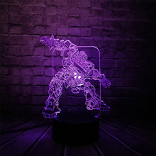 Lade das Bild in den Galerie-Viewer, Transformer Roboter LED Lampe mit coolen 3D Effekt kaufen