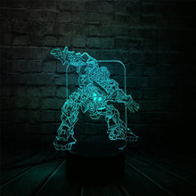 Lade das Bild in den Galerie-Viewer, Transformer Roboter LED Lampe mit coolen 3D Effekt kaufen
