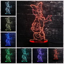 Lade das Bild in den Galerie-Viewer, Minnie Maus / Mickey Maus 3D Lampe mit Farbwechsel Effekt kaufen