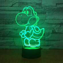 Lade das Bild in den Galerie-Viewer, Yoshi Lampe mit Farbwechsel Effekt und 3D - Nachtlampe - Tischlampe kaufen