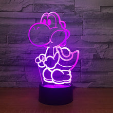 Lade das Bild in den Galerie-Viewer, Yoshi Lampe mit Farbwechsel Effekt und 3D - Nachtlampe - Tischlampe kaufen