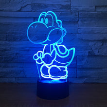 Lade das Bild in den Galerie-Viewer, Yoshi Lampe mit Farbwechsel Effekt und 3D - Nachtlampe - Tischlampe kaufen