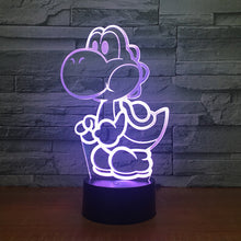 Lade das Bild in den Galerie-Viewer, Yoshi Lampe mit Farbwechsel Effekt und 3D - Nachtlampe - Tischlampe kaufen