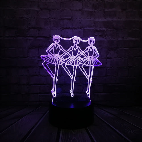 Lumilights 3D LED Lampe - 3 Tänzerinnen - Magischer Farbwechsel Effekt kaufen