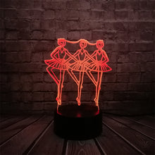 Lade das Bild in den Galerie-Viewer, Lumilights 3D LED Lampe - 3 Tänzerinnen - Magischer Farbwechsel Effekt kaufen