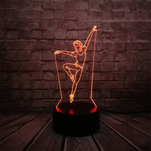 Lade das Bild in den Galerie-Viewer, 3D Lampe - Elegante Tänzerin - bis zu wechselnde Farben - Tischlampe - Nachtlampe kaufen