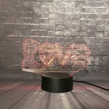 Lade das Bild in den Galerie-Viewer, 3D LED Lampe - Love - Farbwechsel - bis zu 7 Farben kaufen