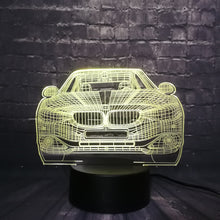 Lade das Bild in den Galerie-Viewer, 3D LED Lampe im Auto Design - Verschiedene Marken - Magischer Farbwechsel kaufen