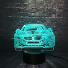 Lade das Bild in den Galerie-Viewer, 3D LED Lampe im Auto Design - Verschiedene Marken - Magischer Farbwechsel kaufen