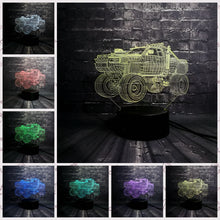 Lade das Bild in den Galerie-Viewer, 3D LED Lampe im Auto Design - Verschiedene Marken - Magischer Farbwechsel kaufen