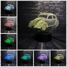 Lade das Bild in den Galerie-Viewer, 3D LED Lampe im Auto Design - Verschiedene Marken - Magischer Farbwechsel kaufen