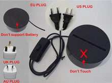 Lade das Bild in den Galerie-Viewer, 3D LED Lampe - Propeller Flugzeug Motiv - Nachtlampe - Tischlampe - Geschenk kaufen