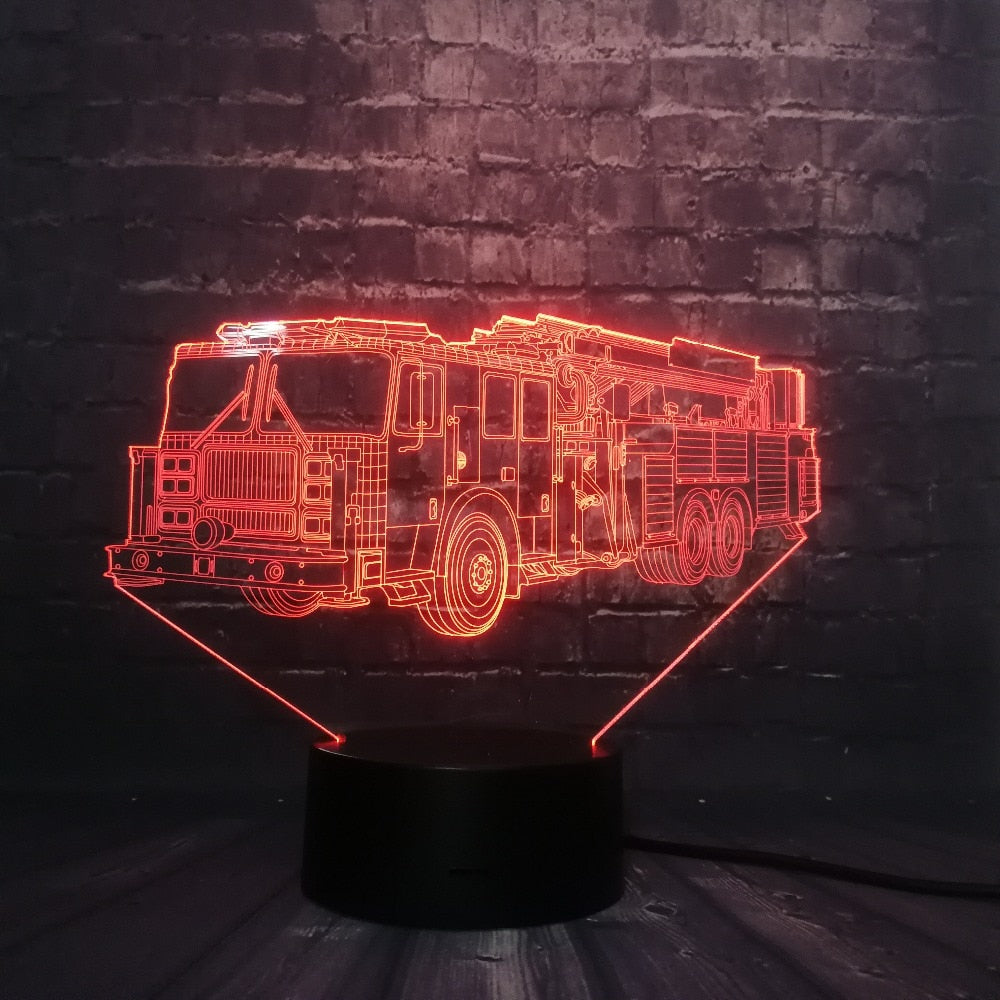 LKW, Truck Lampe mit 3D Effekt und Farbwechsel - Schalter mit 3 Farben