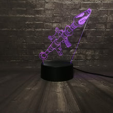 Lade das Bild in den Galerie-Viewer, 3D illusion Led Nachtlampe Battle Royal Raketenwerfer Motiv kaufen