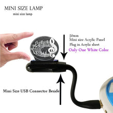 Lade das Bild in den Galerie-Viewer, 3D LED Lampe im Musik Noten Design - bis zu 7 Farben Farbwechsel kaufen