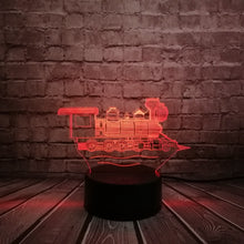 Lade das Bild in den Galerie-Viewer, Eisenbahn Lampe mit 3D Effekt und magischen Farbwechsel kaufen