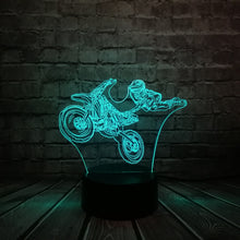 Lade das Bild in den Galerie-Viewer, LED Lampe mit Motorcross Motiv kaufen