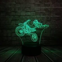 Lade das Bild in den Galerie-Viewer, LED Lampe mit Motorcross Motiv kaufen