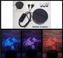 Lade das Bild in den Galerie-Viewer, LED Lampe mit Motorcross Motiv kaufen