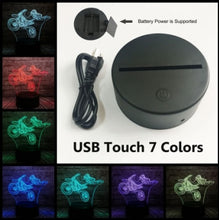 Lade das Bild in den Galerie-Viewer, LED Lampe mit Motorcross Motiv kaufen