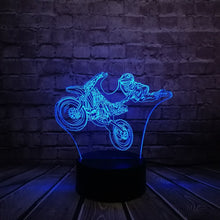 Lade das Bild in den Galerie-Viewer, LED Lampe mit Motorcross Motiv kaufen