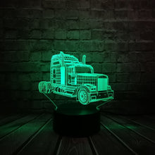 Lade das Bild in den Galerie-Viewer, Truck 3D LED Lampe Optimus - Mit Farbwechsel Effekt - bis zu 7 Farben kaufen
