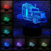 Lade das Bild in den Galerie-Viewer, Truck 3D LED Lampe Optimus - Mit Farbwechsel Effekt - bis zu 7 Farben kaufen