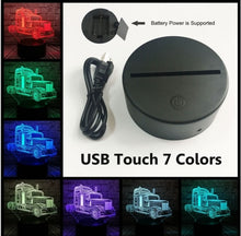 Lade das Bild in den Galerie-Viewer, Truck 3D LED Lampe Optimus - Mit Farbwechsel Effekt - bis zu 7 Farben kaufen