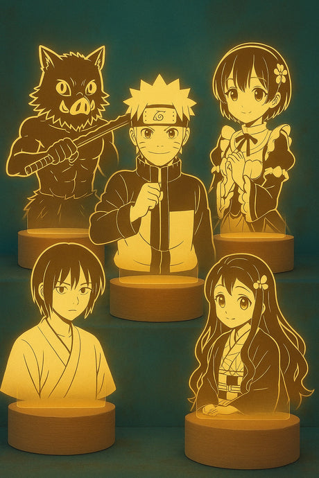 🌙 Die 5 beliebtesten Anime-Nachtlichter – Stylische Deko für echte Fans