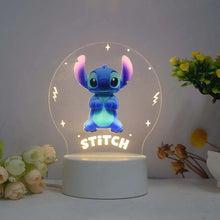 Lade das Bild in den Galerie-Viewer, Wundervolles Lilo &amp; Stitch Nachtlicht Deko Lampe für Kinderzimmer
