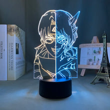 Lade das Bild in den Galerie-Viewer, Attack on Titan Anime Lampe Nachtlicht mit Farbwechsel und 3D Effekt
