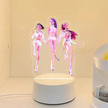 Lade das Bild in den Galerie-Viewer, KPop Demon Hunters Nachtlicht HunterX Deko Lampe, Zoey Rumi Mira Saja Boys Motive
