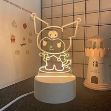 Lade das Bild in den Galerie-Viewer, Sanrio 3D Hello Kitty LED Nachtlicht - viele Motive
