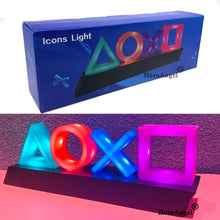 Lade das Bild in den Galerie-Viewer, PS4 PS5 PlayStation Symbole Icon Lampe Deko
