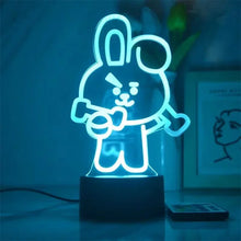 Lade das Bild in den Galerie-Viewer, Hello Kitty Nachtlampe mit Fernbedienung und magischen Farbwechsel 3D Effekt
