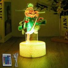 Lade das Bild in den Galerie-Viewer, Farbenfrohe One Piece Luffy Nachtlampen, Lampe
