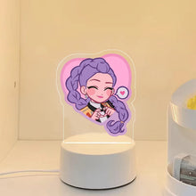 Lade das Bild in den Galerie-Viewer, KPop Demon Hunters Nachtlicht HunterX Deko Lampe, Zoey Rumi Mira Saja Boys Motive
