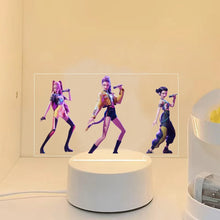 Lade das Bild in den Galerie-Viewer, KPop Demon Hunters Nachtlicht HunterX Deko Lampe, Zoey Rumi Mira Saja Boys Motive
