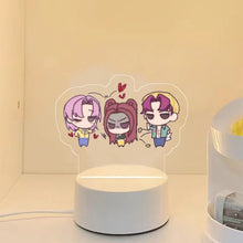 Lade das Bild in den Galerie-Viewer, KPop Demon Hunters Nachtlicht HunterX Deko Lampe, Zoey Rumi Mira Saja Boys Motive
