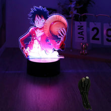 Lade das Bild in den Galerie-Viewer, Farbenfrohe One Piece Luffy Nachtlampen, Lampe
