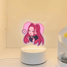 Lade das Bild in den Galerie-Viewer, KPop Demon Hunters Nachtlicht HunterX Deko Lampe, Zoey Rumi Mira Saja Boys Motive
