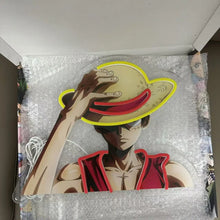 Lade das Bild in den Galerie-Viewer, One Piece Luffy Neon Licht, Wand Dekoration, Geschenkidee für kleine und große Piraten
