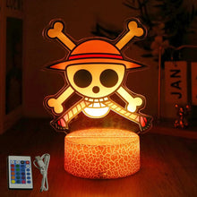 Lade das Bild in den Galerie-Viewer, Farbenfrohe One Piece Luffy Nachtlampen, Lampe
