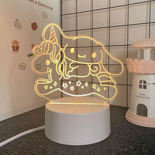 Lade das Bild in den Galerie-Viewer, Sanrio 3D Hello Kitty LED Nachtlicht - viele Motive
