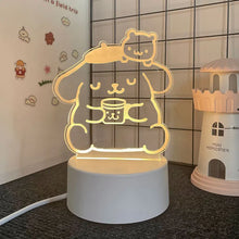 Lade das Bild in den Galerie-Viewer, Sanrio 3D Hello Kitty LED Nachtlicht - viele Motive
